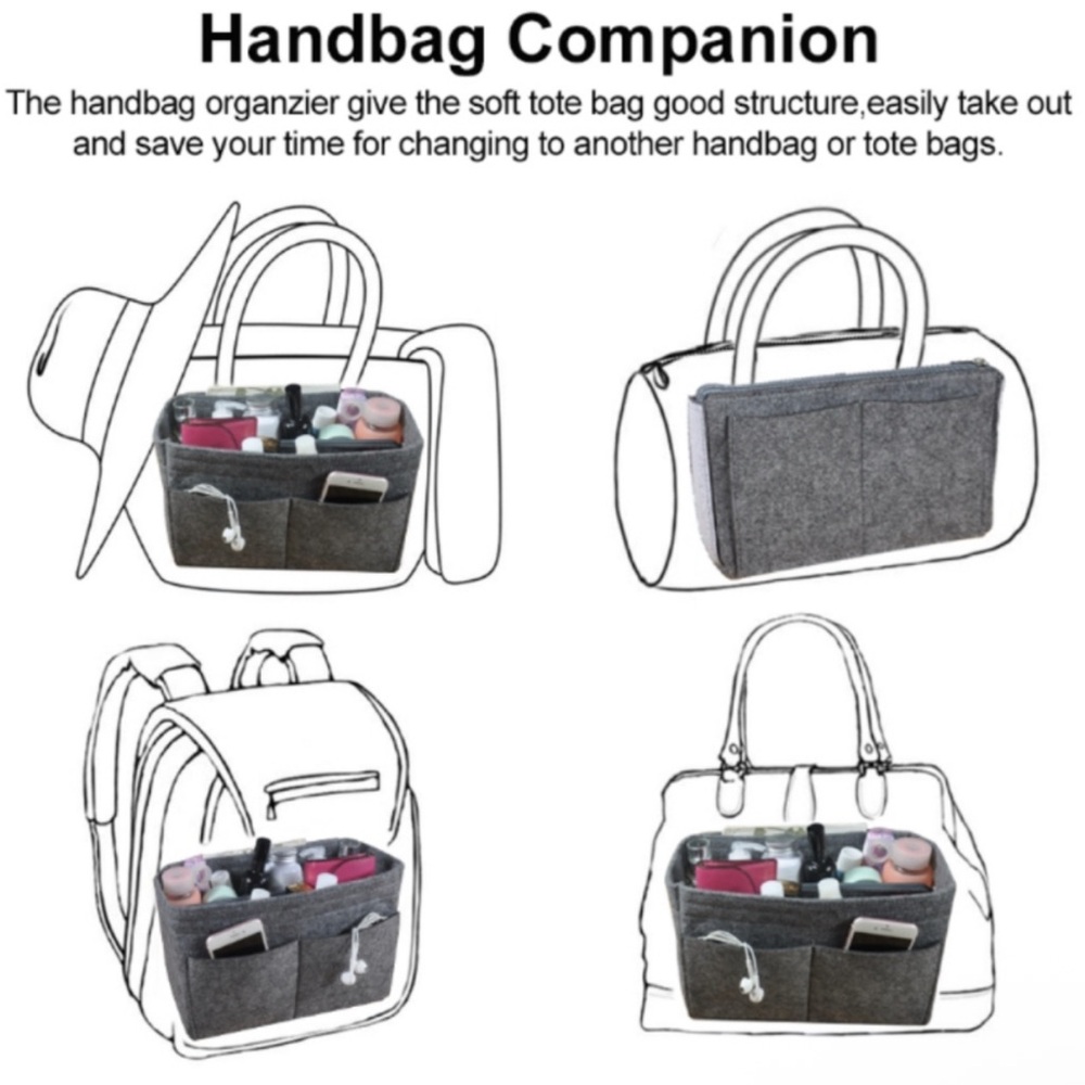 Periea Handbag Organizer Insert New - Picture 5 of 15